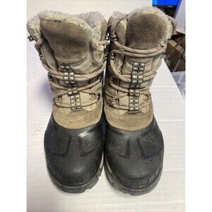 Sorel Timberwolf Winter Snow Boots Womens Size 6 EUR 37 Brown Leather Waterproof